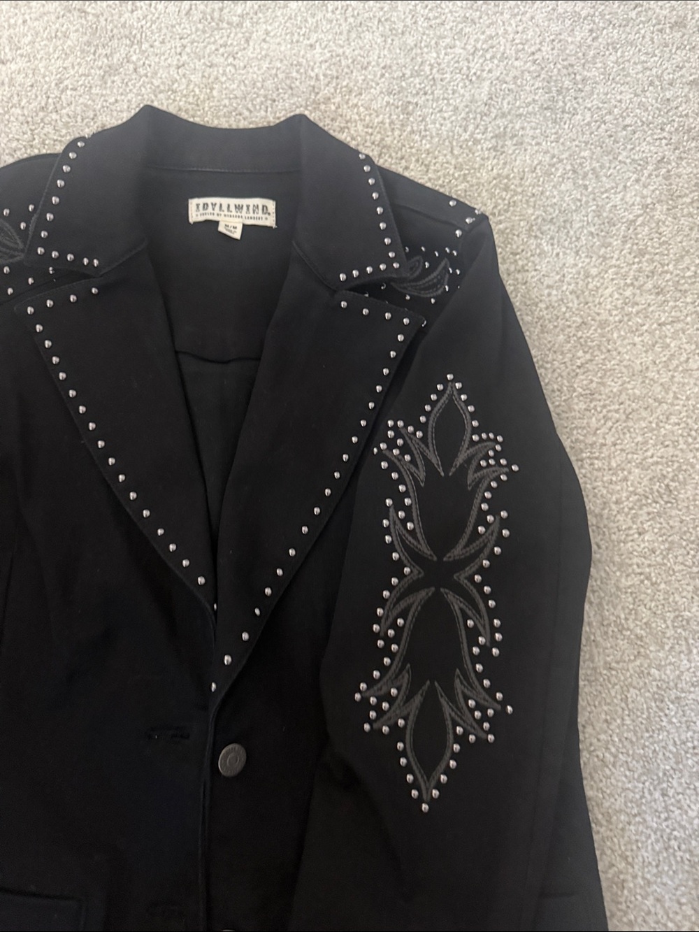 Idyllwind Black Embellished Women’s Blazer Jacket - Picture 4 of 9